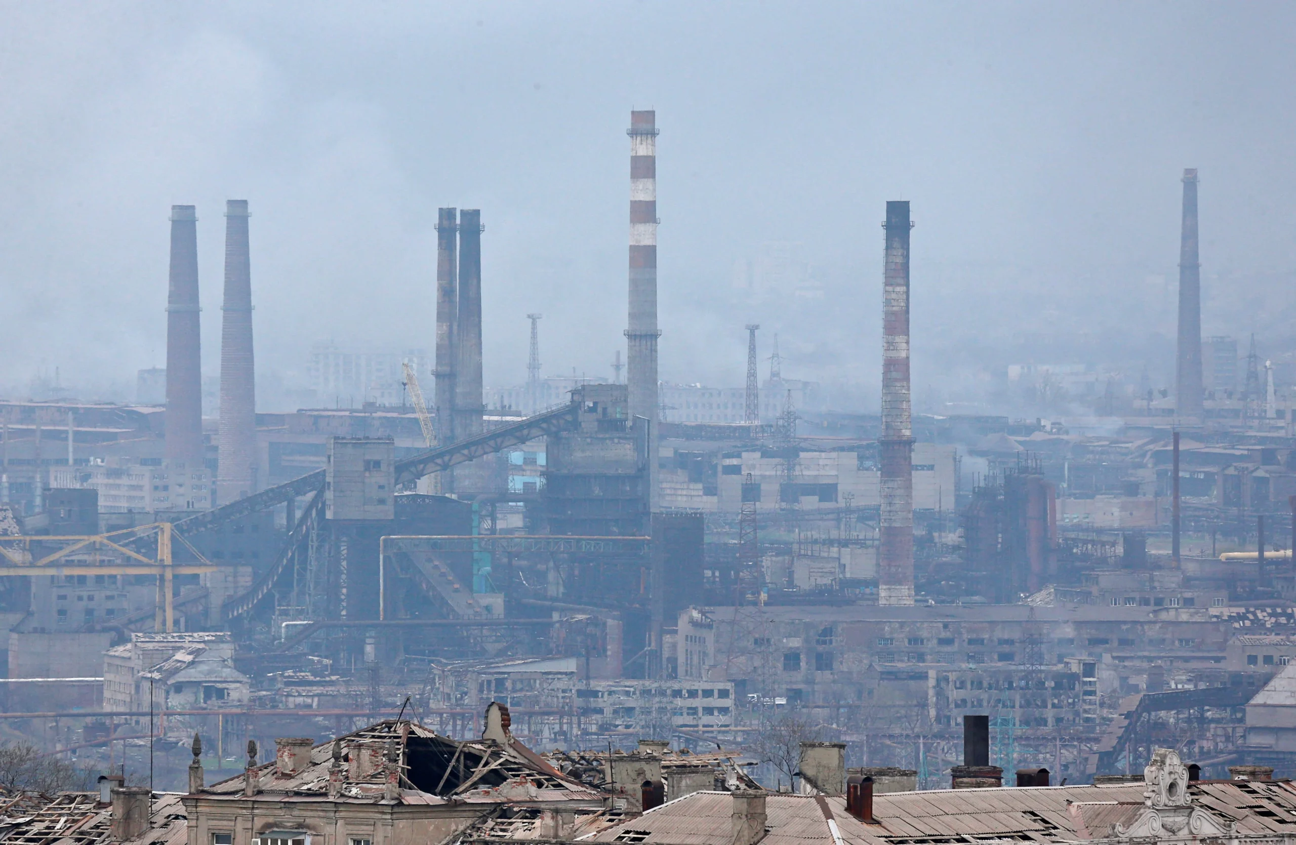 Mariupol's Azovstal steel plant. Photo: SCMP.