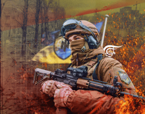 Featured image: A neo-nazi Azov Regiment soldier of Ukraine. Illustration: Al Mayadeen.