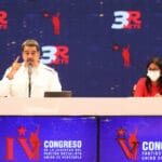 President Nicolas Maduro (left) and Vice President Delcy Rodriguez (right) during the 2nd plenary of the 5th PSUV Congress. Photo: PSUV.