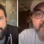 Featured image: Chilean journalist and author Gonzalo Lira (right) speaks to Alex Cristoforou (left) of The Duran, reporting on his current situation. Photo: Screenshot from The Duran video.