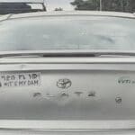 The back of an old Car. Photo: BAR.