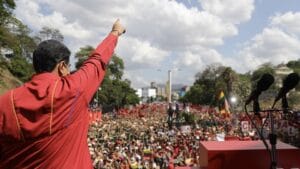 On April 13, hundreds of thousands of Venezuelans flooded the streets of Caracas to commemorate the 20th anniversary of the victory of the people and the defeat of the 2002 US-backed coup against president Hugo Chávez. Photo: PSUV/Twitter.
