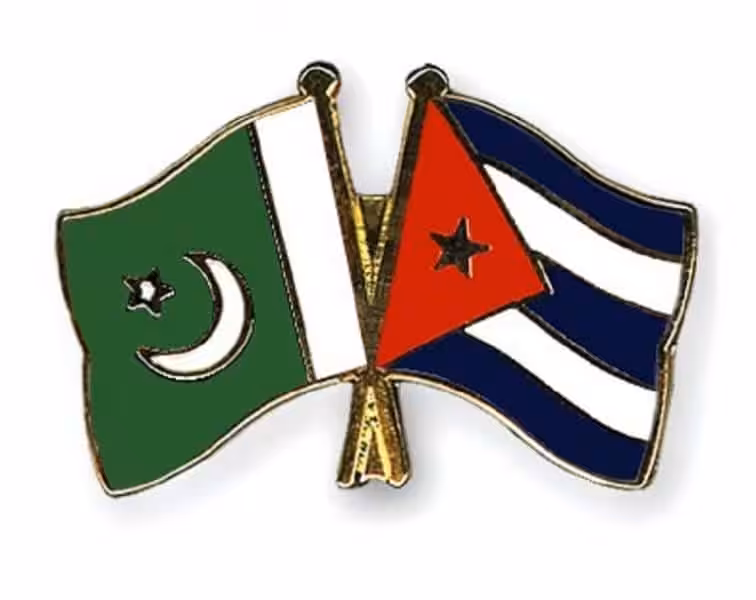 Featured image: The flags of Pakistan and Cuba together, representing the bilateral relations of the two countries. File photo.