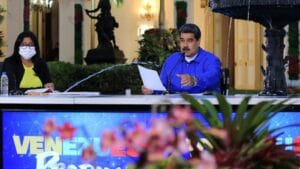 Featured image: President Nicolás Maduro (right) and Vice President Delcy Rodríguez (left) at Miraflores Palace, April 20, 2022. Photo: Presidential Press.