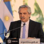 Featured image: Argentinian President Alberto Fernández gives a speech. Photo: RedRadioVE