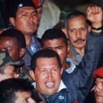 Featured image: President Chávez freed from captivity by the people, thus defeating the coup within 48 hours. File photo.