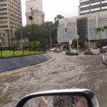 Flooding at Plaza Venezuela in Caracas. File photo.