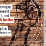 Featured image: Poster reading: If you want to imagine a world of peace an non-alignment, read The Peace & Justice Report in the Morning Star and from Globetrotter.