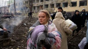 Marianna Vyshemirskaya, the pregnant woman evacuated from a Mariupol maternity hospital, whose photo was used without consent for a mainstream media fake news. Photo: AP/Mstyslav Chernov