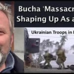 Screenshot from a discussion on the alleged Russian massacre in Bucha, Ukraine. Photo: The Paradise