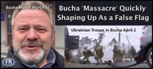 Screenshot from a discussion on the alleged Russian massacre in Bucha, Ukraine. Photo: The Paradise