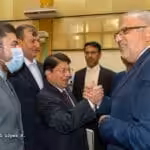 Featured image: The Foreign Affairs Minister of Nicaragua, Denis Moncada, accompanied by a number of Nicaraguan officials, receives the Petroleum Minister of Iran, Javad Owji. Photo: Diario Barricada/Leonel López.