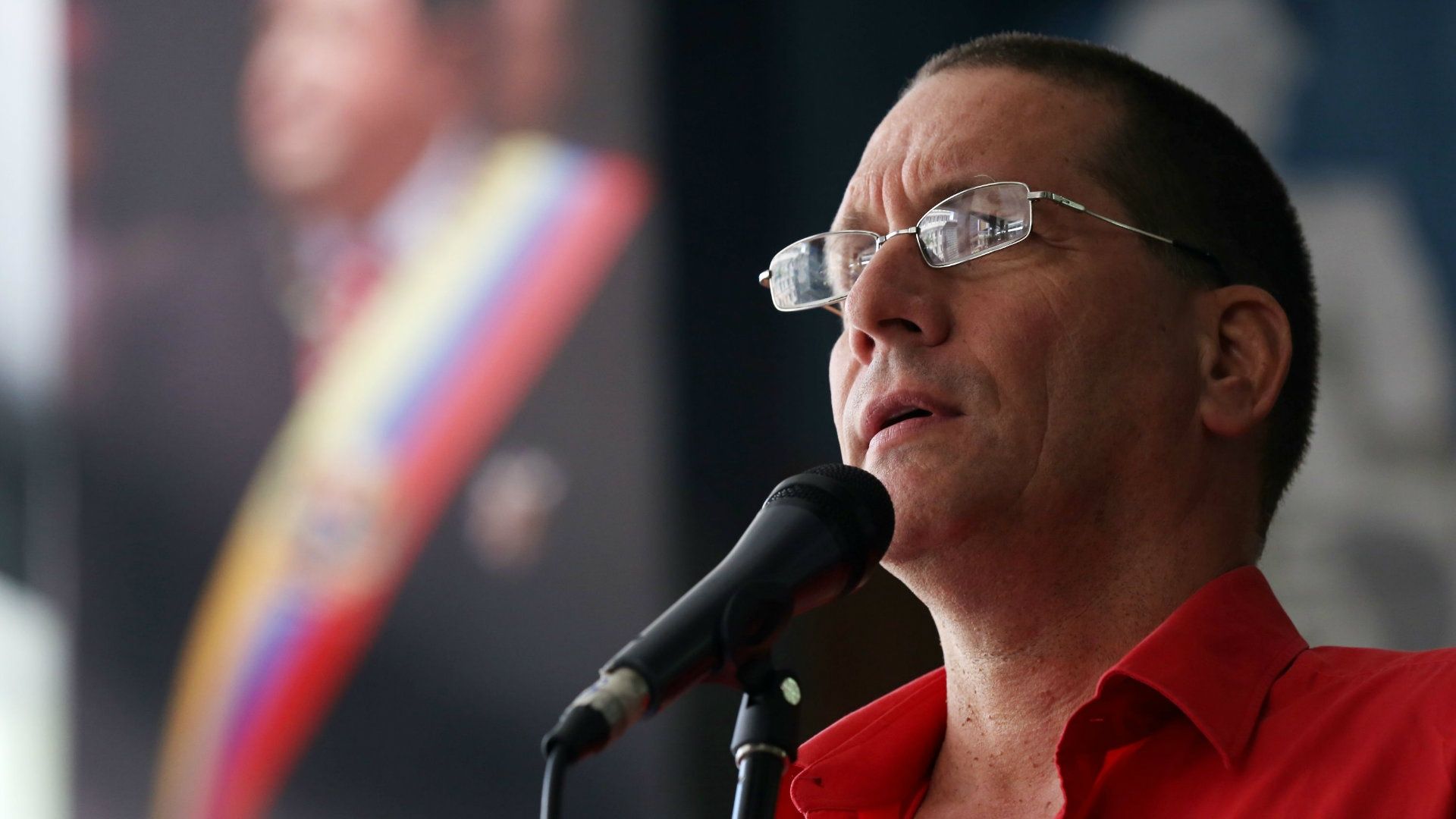 Jesús Faría, Venezuelan National Assembly member and PSUV leader, speaking. File photo.