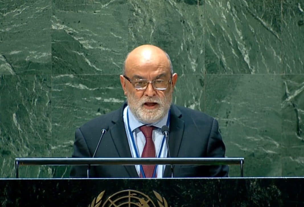 Rubén Molina, Venezuelan Deputy Minister for Multilateral Issues, at the Migration Review Forum of the UN. Photo: Twitter/@ONUVENuevaYork