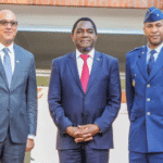 Featured image: Brigadier General Peter Bailey, right, and U.S. Chargé d’Affaires to Zambia Martin Dale, left, with President Hakainde Hichilema, center. Source: zm.usembassy.gov.
