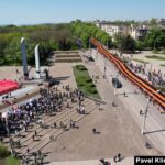 Victory Day celebrations in Mariupol on May 9, on the occasion of USSR's victory over fascism in World War II. Photo: Reuters/Pavel Klimov