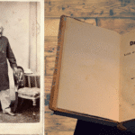 Photo composition with Karl Marx (left) and Das Kapital (right) opened on the title page. Photo: Author.