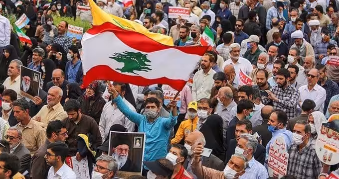 People gather at Naqsh-e Jahan Square in the central Iranian city of Esfahan to mark International Quds Day.