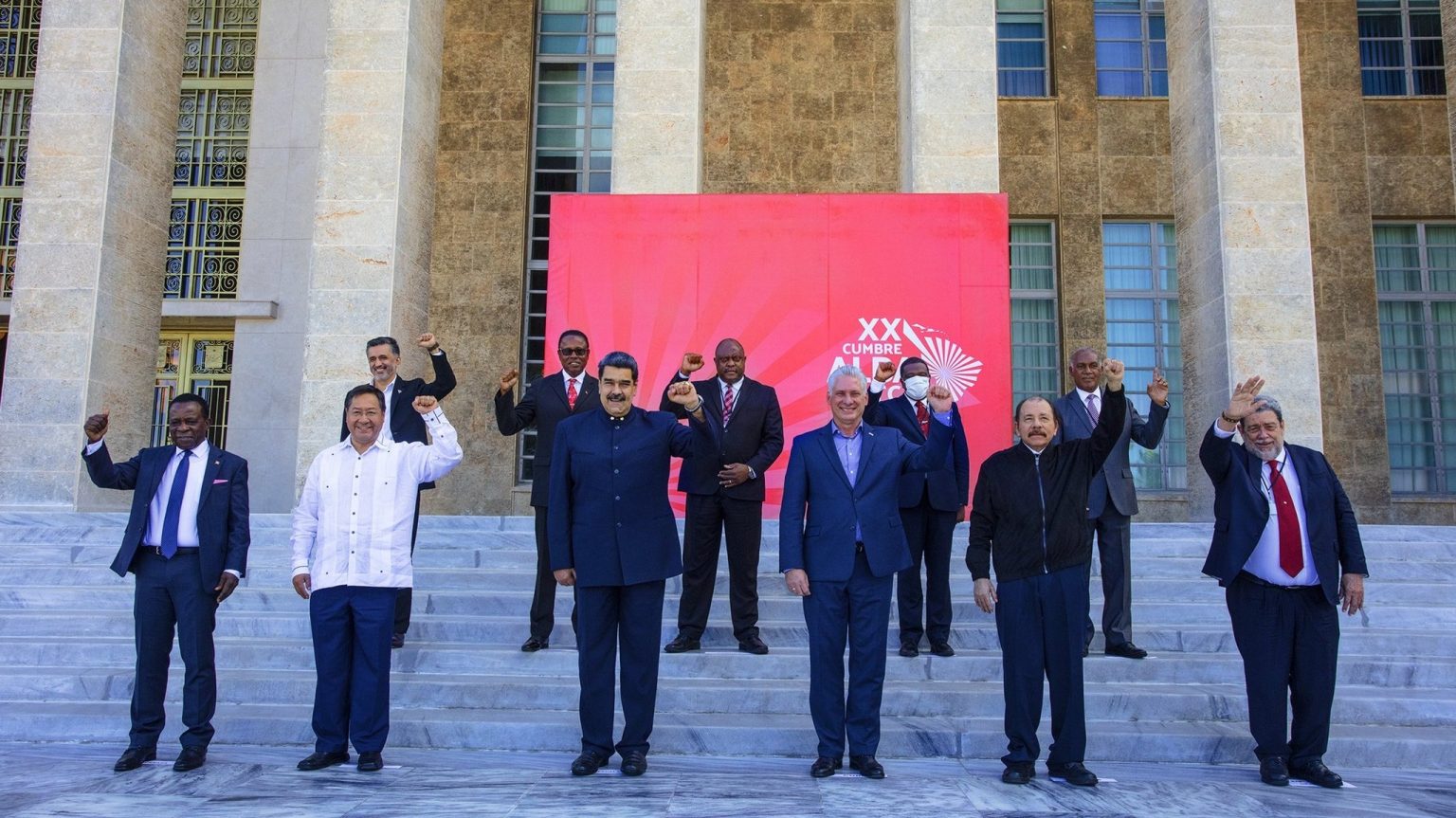 Latin American leaders at the 20th summit of the Bolivarian Alliance for the Peoples of Our America – Peoples’ Trade Treaty (ALBA-TCP). Photo: Bruno Rodríguez on Twitter.