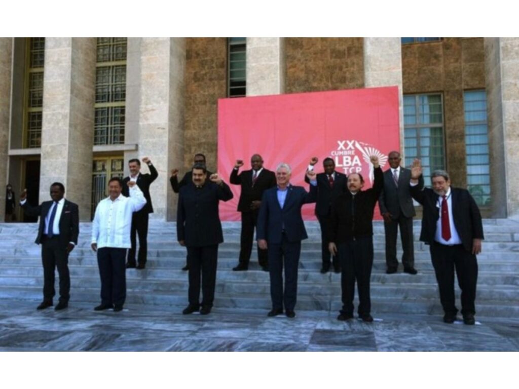President Nicolas Maduro (C) and other Latin American presidents at the 20th ALBA-TCP summit, Havana, Cuba, 2021. Photo: Twitter/ @periodicocubano