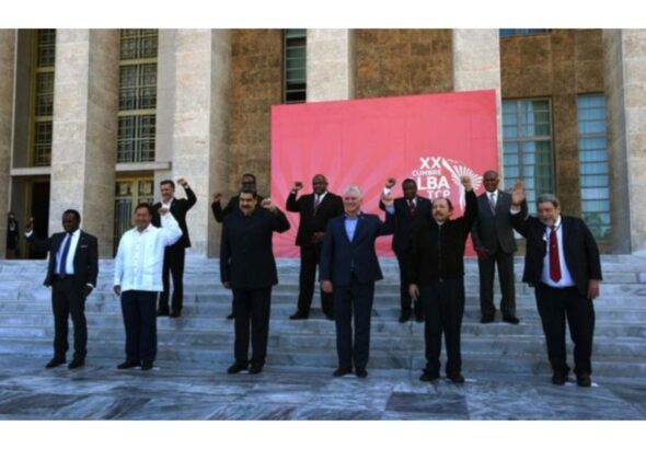 President Nicolas Maduro (C) and other Latin American presidents at the 20th ALBA-TCP summit, Havana, Cuba, 2021. Photo: Twitter/ @periodicocubano