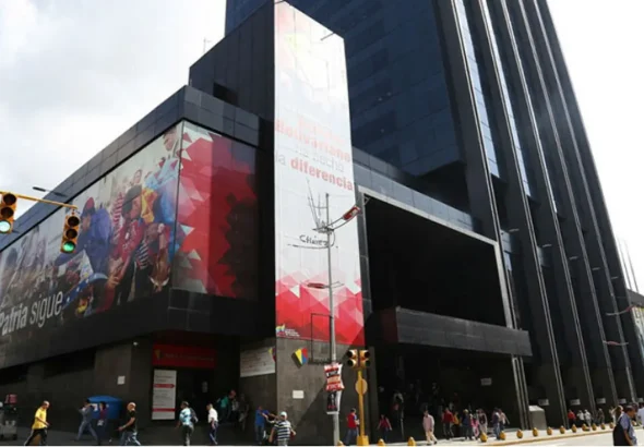 The Bank of Venezuela headquarters in Caracas. File photo.