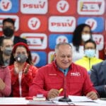 PSUV First Vice President Diosdado Cabello announcing the new party structure, Mar 31, 2022. Photo: RedRadioVE.