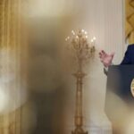 Washington contemplates as its capacity for geopolitical power and symbolic authority continues to deteriorate. Photo: Oliver Contreras/Bloomberg.