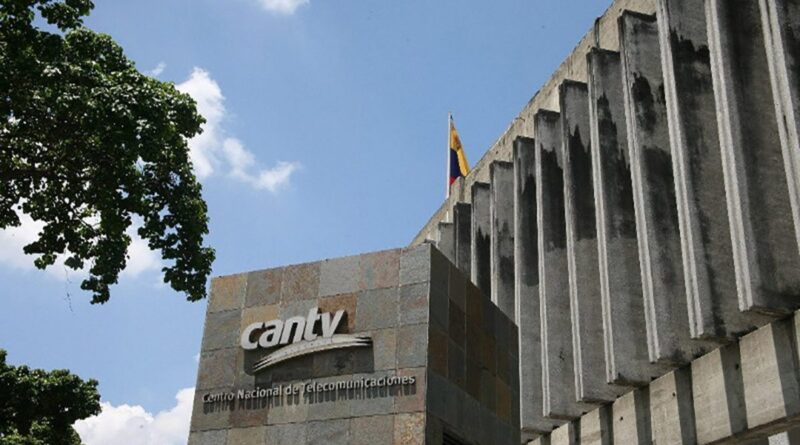 CANTV building in Caracas. File photo.