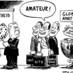 Capitalism in globalization Cartoon. 