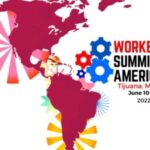 Flyer announcing the Workers' Summit of the Americas, to be held in Tijuana, Mexico, during June 10-12. Photo: Summit organizing committee