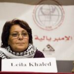 Featured image: Palestinian resistance icon Leila Khaled in Vienna, Austria on18 January 2009. FunkMonk/Wikipedia.