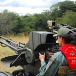 A Russian ZU-23 anti-aircraft gun operated by members of the Bolivarian National Armed Force. Photo: Twitter/@CEOFANB.