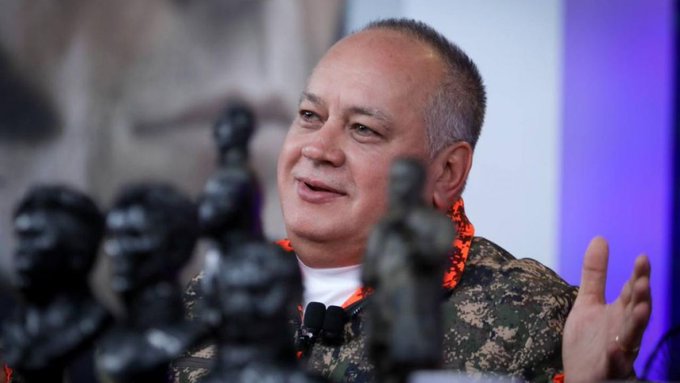 PSUV first vice president Diosdado Cabello during his weekly TV show Con el Mazo Danodo this Tuesday, May 25, 2022. Photo: Con el Mazo Dando.