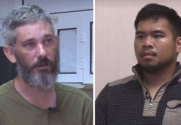 Alexander J. Drueke (left) and Andy Tai Huynh (right), two US mercenaries captured in Ukraine. Photo: HispanTV.