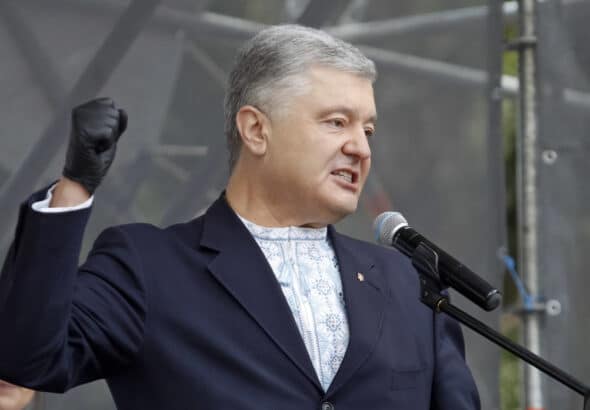 Former Ukrainian President Petro Poroshenko. Photo: STR / NurPhoto via Getty Images.