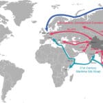 Map of the existing and proposed routes and corridors making up China's Belt and Road Initiative, the largest global infrastructure project at present. Photo: beltroad-initiative.com