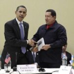 Chavez gives Obama, a book to read about imperialism in Latin America at the V Summit
