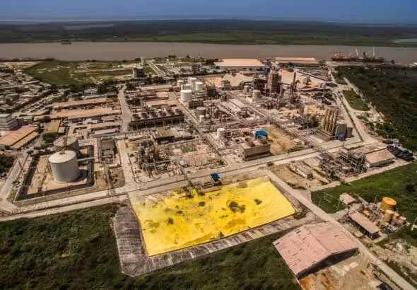 A Venezuelan State-owned Monómeros plant in Barranquilla, Colombia. File photo.