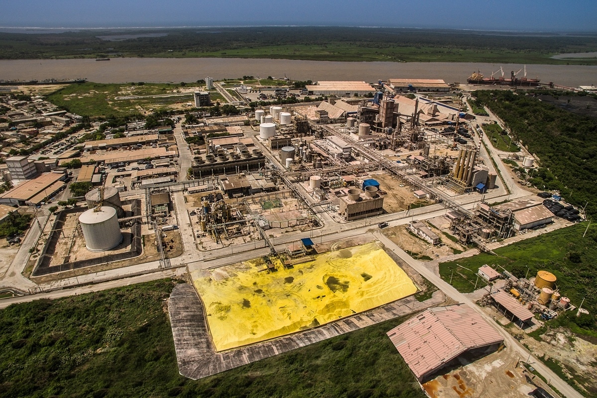 A Venezuelan State-owned Monómeros plant in Barranquilla, Colombia. File photo.