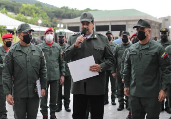 Featured image: President Nicolás Maduro presents a briefing on Operation Bolivarian Shield 2022: Fight Against the TANCOL. Photo: Presidential Press.
