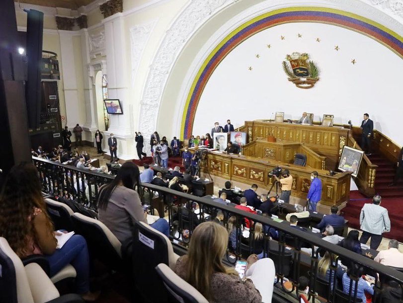 Venezuelan National Assembly during the approval of the Special Economic Zones Law, June 30, 2022. Photo: Twitter/@painfantea.