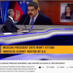 Arnold august and Camila Escalante during the interview with PressTV. Photo: Screenshot from a PressTV post.