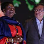 Francia Márquez (left) and Gustavo Petro (right) during a campaign activity. File photo: EuropaPress.