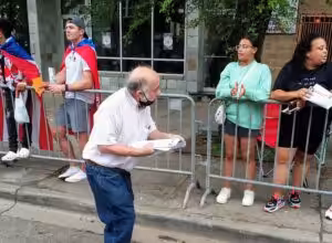 Passing out flyers 6-11-22b (2)