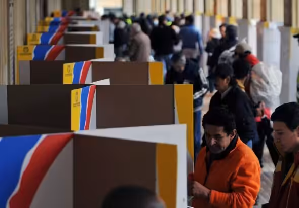 Election process in Colombia - Image by Telesur.
