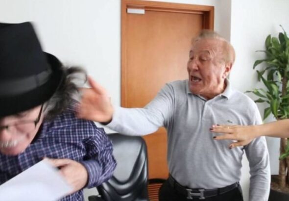 Rodolfo Hernández, the second-placed candidate in first round of the Colombian presidential elections, slapped a councilor while he was mayor of the city of Bucaramanga. File photo.