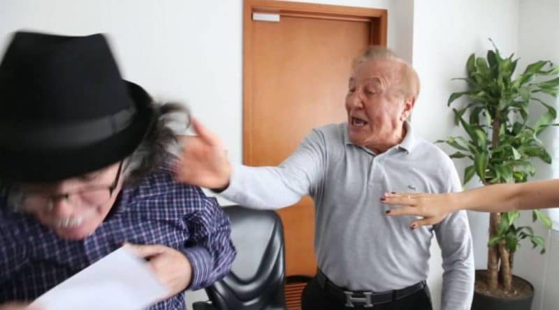 Rodolfo Hernández, the second-placed candidate in first round of the Colombian presidential elections, slapped a councilor while he was mayor of the city of Bucaramanga. File photo.