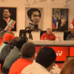 Diosdado Cabello speaks at a PSUV event. Photo: Últimas Noticias. 