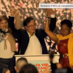 Gustavo Petro during his electoral campaign. Photo: AP Photo/Fernando Vergara. 